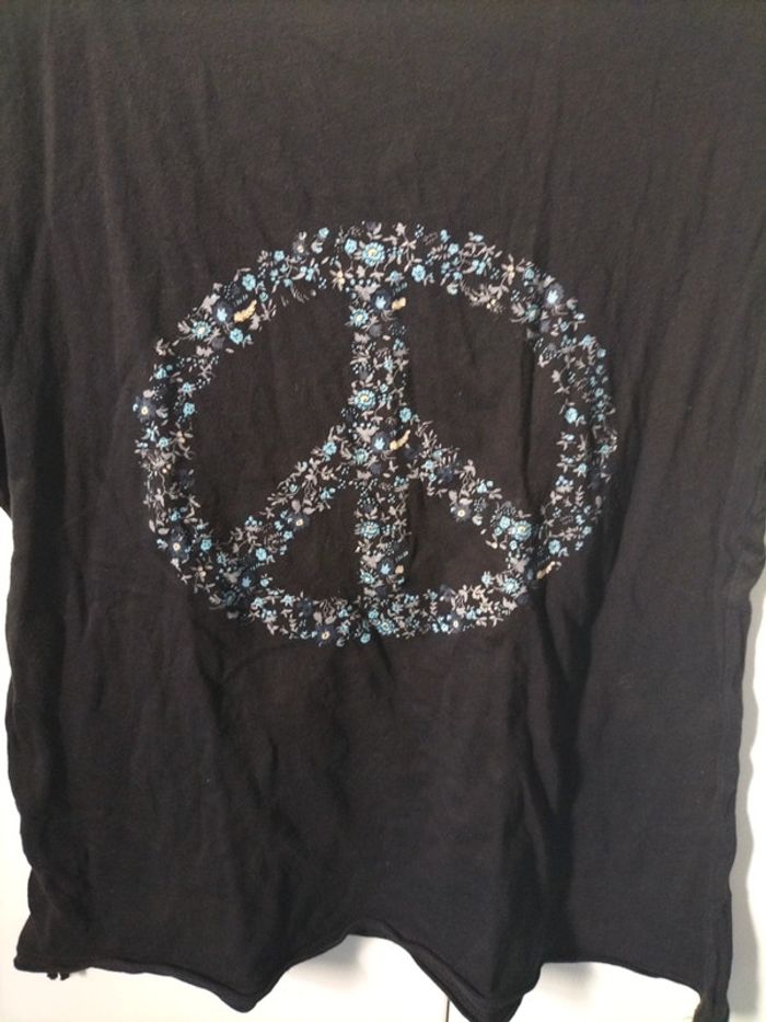 T-shirt peace & love - photo numéro 3