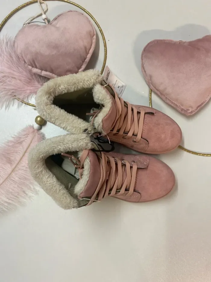 Bottines fille - rose - Neuf - Defacto - Taille 31 - photo numéro 2