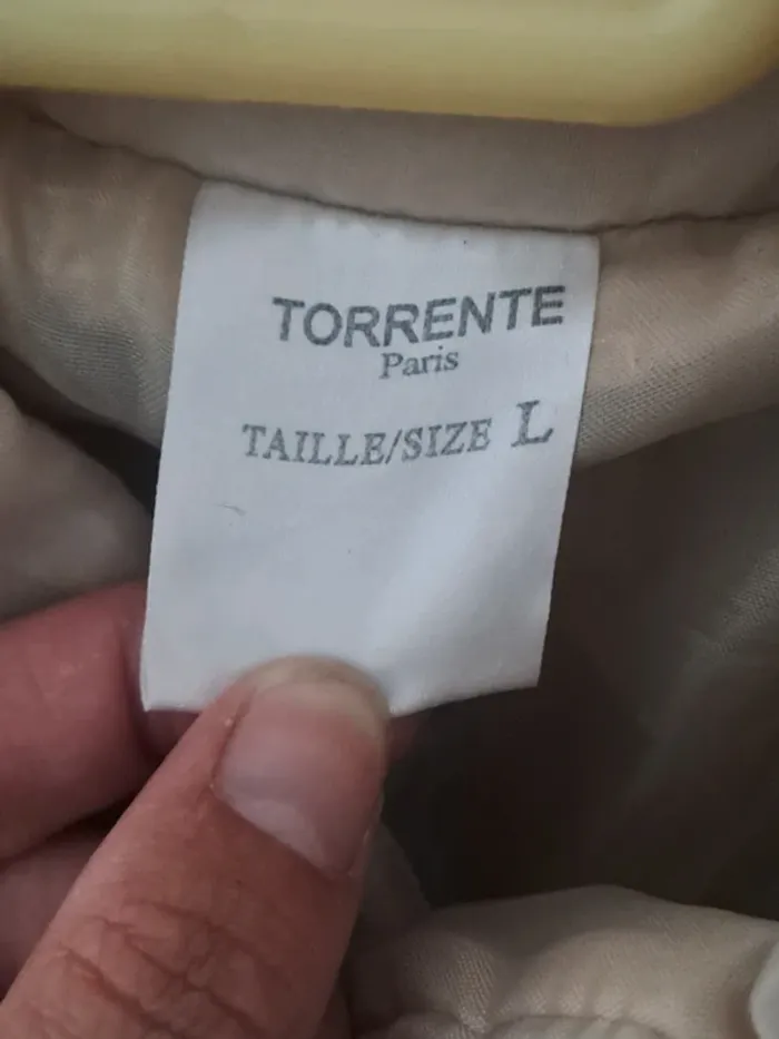 Veste sans manches Gris Beige Torrente Paris Taille L - photo numéro 7