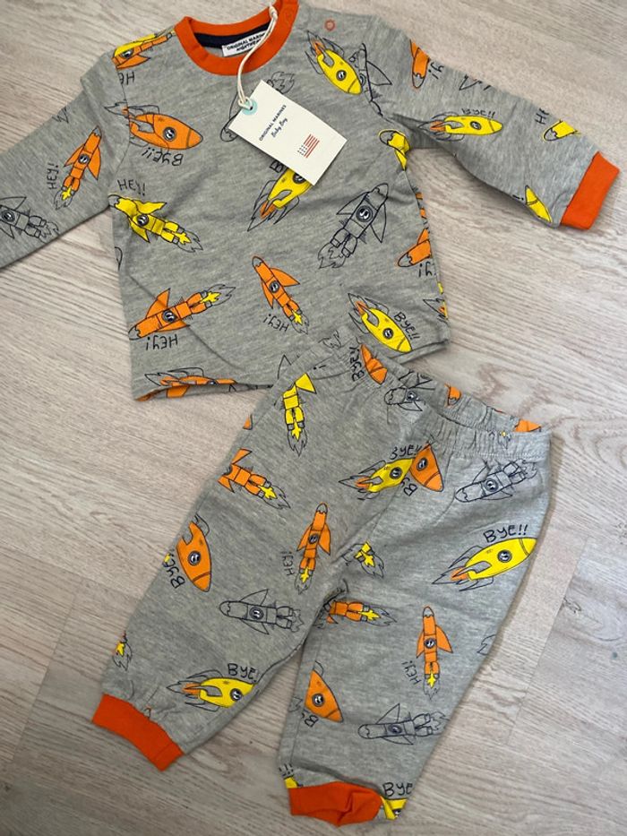 Ensemble pyjama Original Marines  6 9 mois Neuf - photo numéro 4