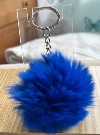 Porte clé pompon fourrure
