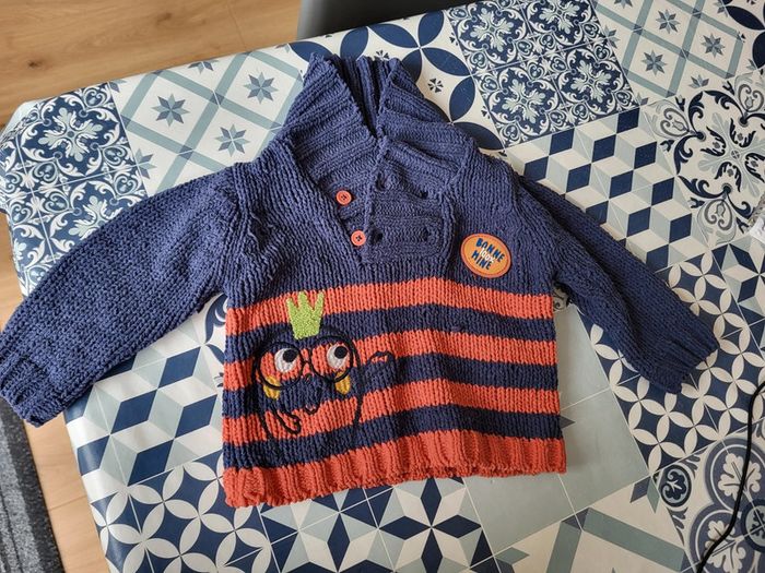 Pull col haut