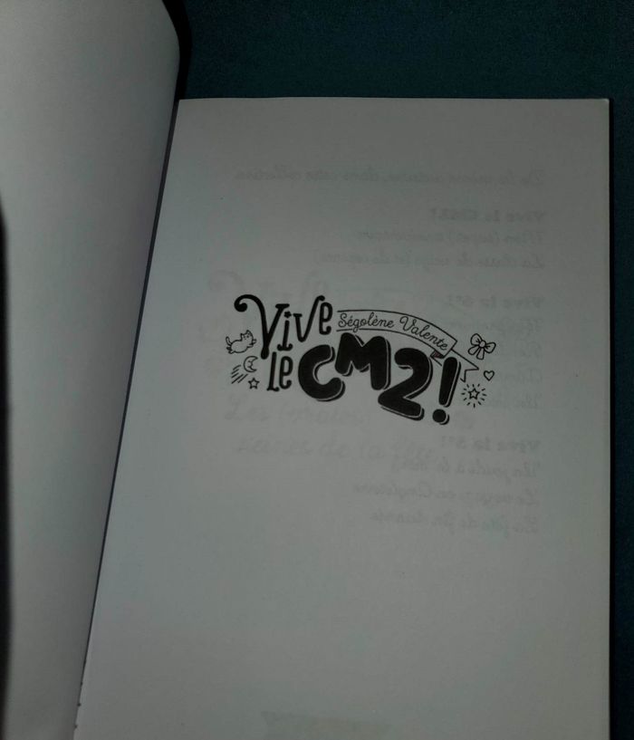 livre " vive le cm2 " les vraies reines de la fête - photo numéro 2
