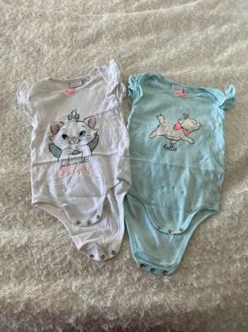 Lot de deux bodies manches courtes folle