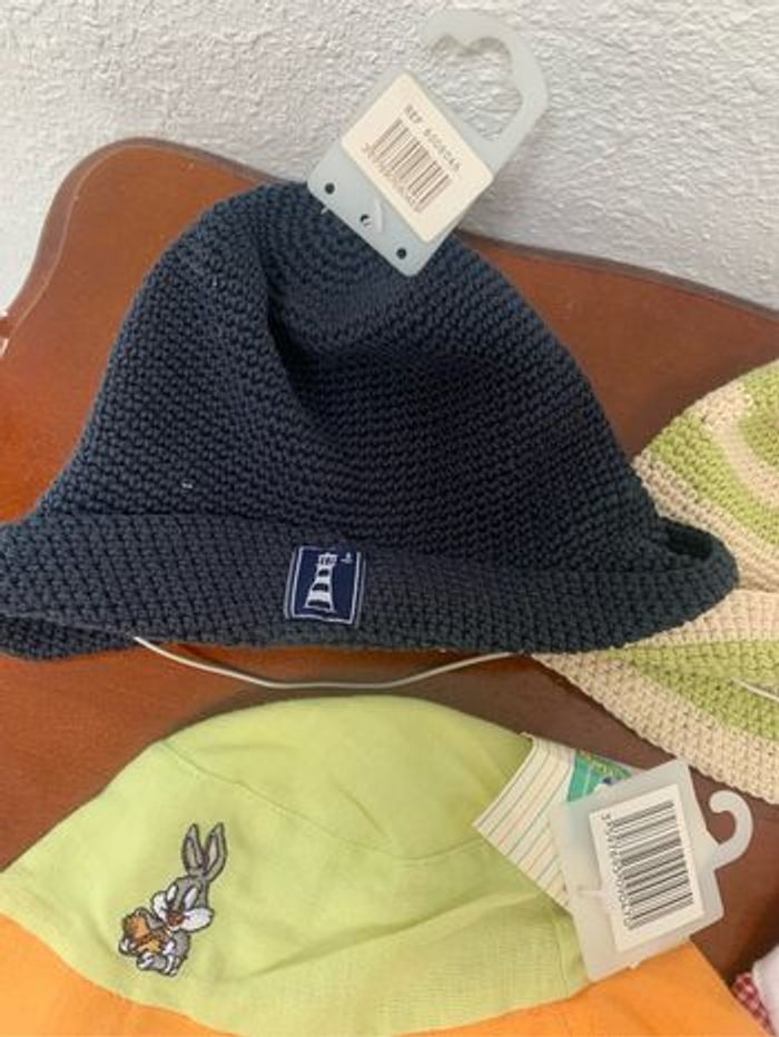 Lot de chapeaux casquettes bébé - photo numéro 2