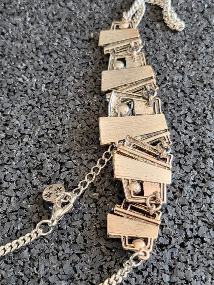 Collier vintage style émaux et incrustations - photo numéro 4