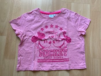 Tee-shirt Mickey Minnie ample et court
