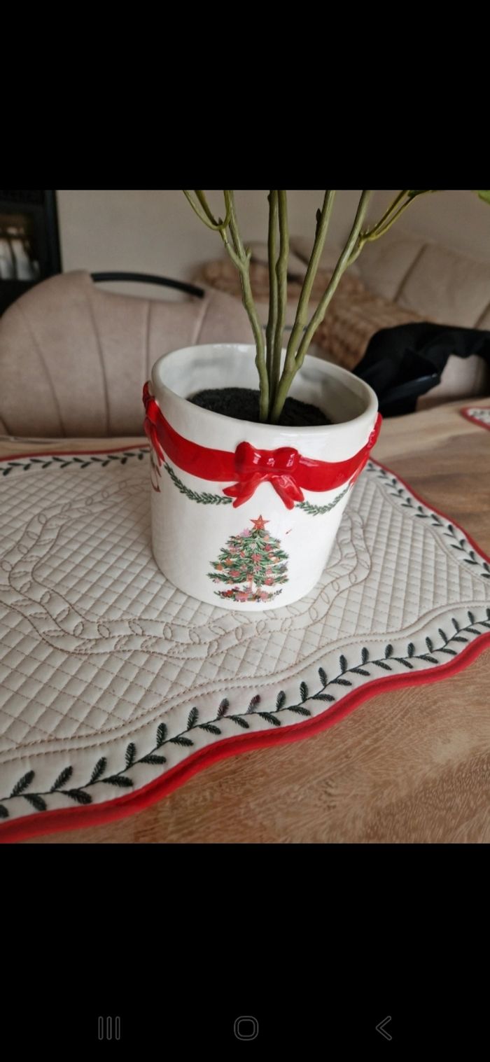 Pot a fleur noel - photo numéro 2