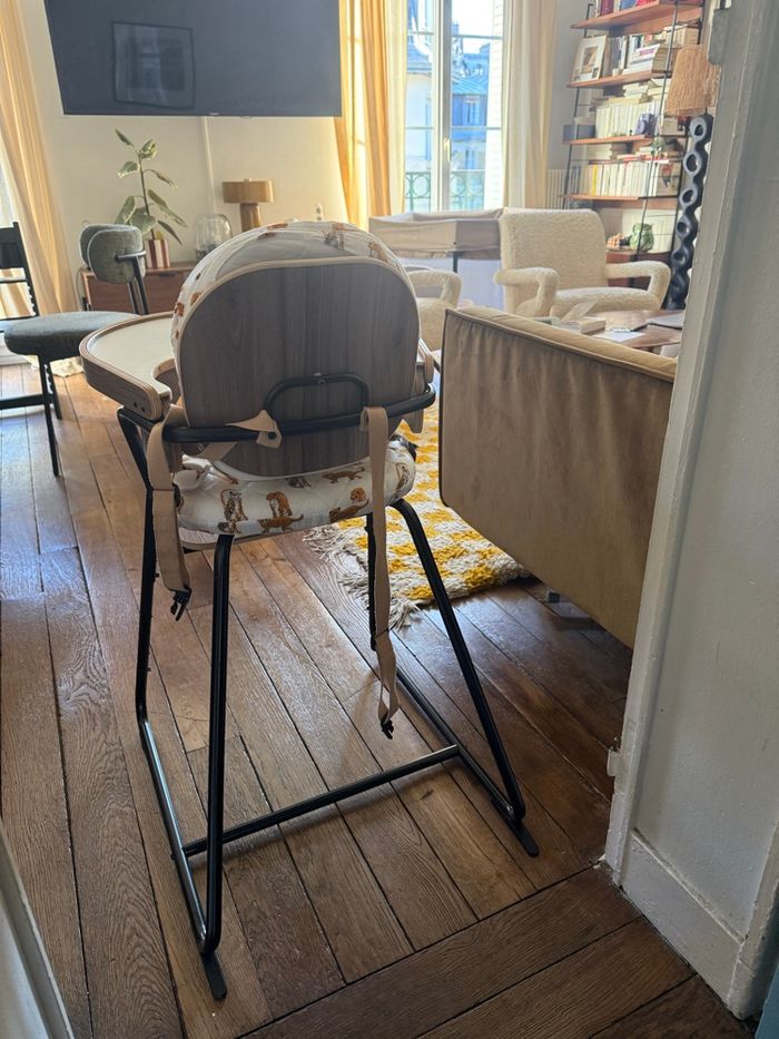 Chaise haute bébé Charlie Crane - Tibu noyer - Set complet