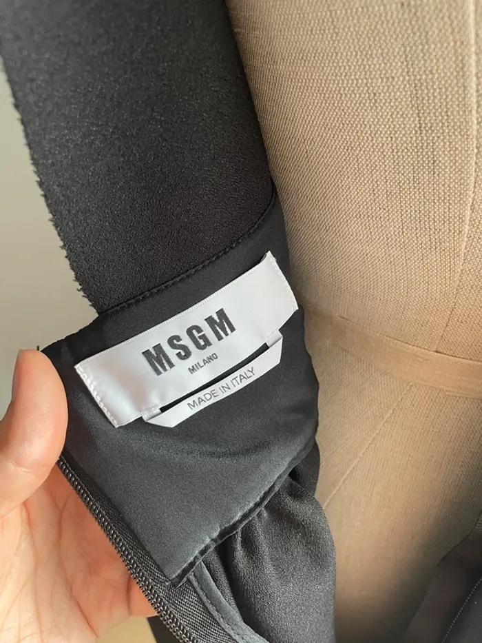 Robe noire vintage MSGM Milano T.42 - photo numéro 7