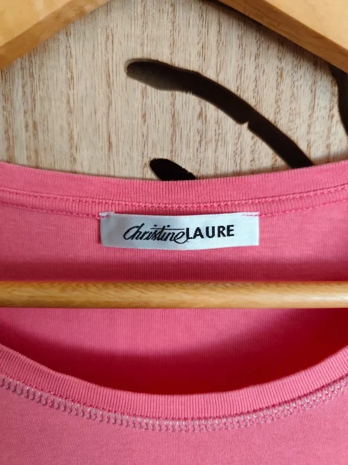 Tee shirt pailleté T 2 Christine Laure - photo numéro 8