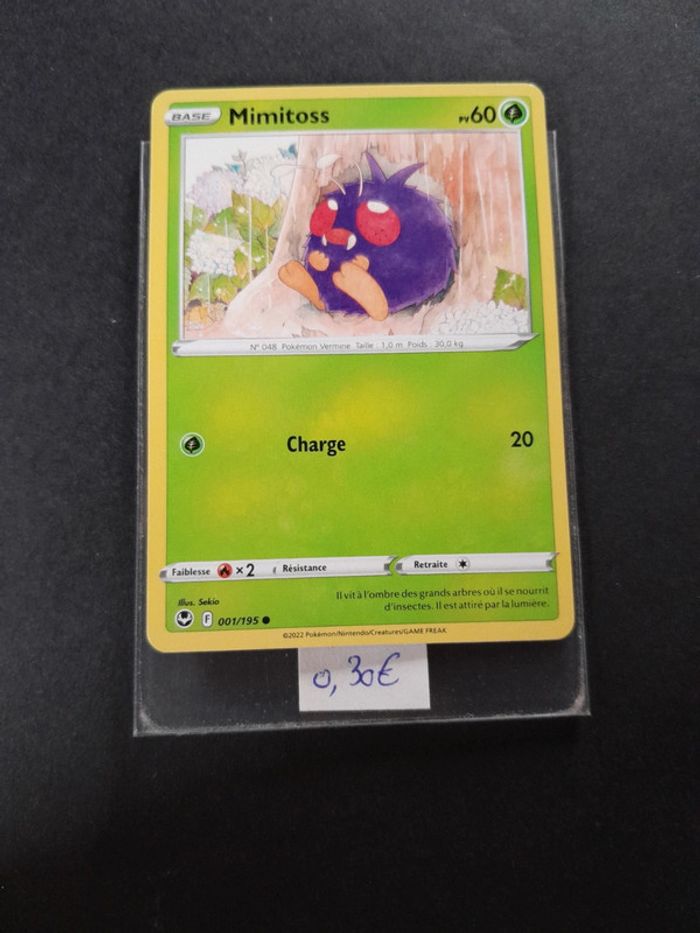 Carte Pokémon Mimitoss 1/195
