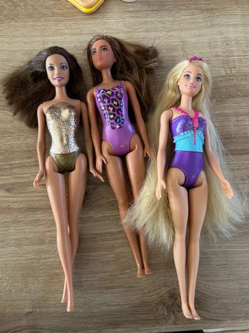 Lot de 3 Barbie Mattel