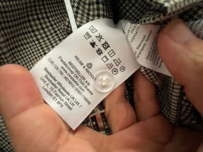 Pantalon à pinces quadrillé taille xs vero moda - photo numéro 8