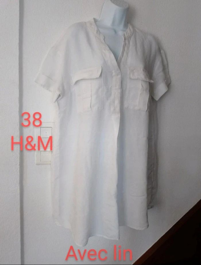 Robe tunique lin femme.38..
