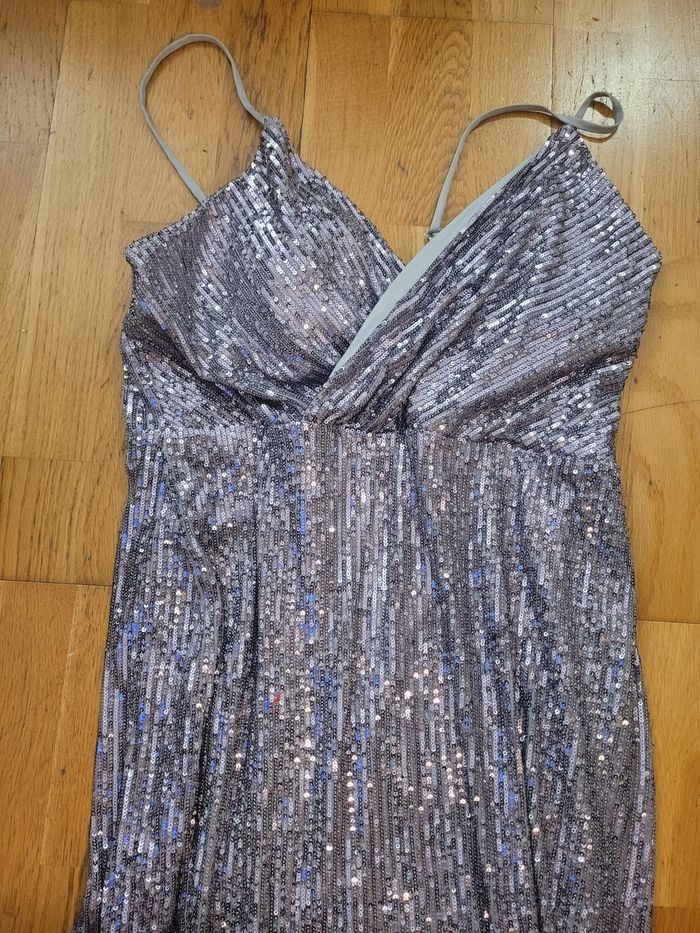 Robe de soirée argentée XXL - photo numéro 3