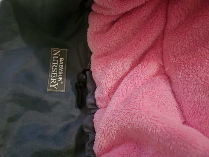 Chancelière babysun rose et grise - photo numéro 3