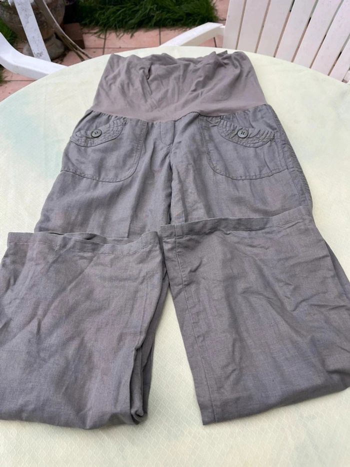 Pantalon de grossesse Mango couleur kaki taille xl