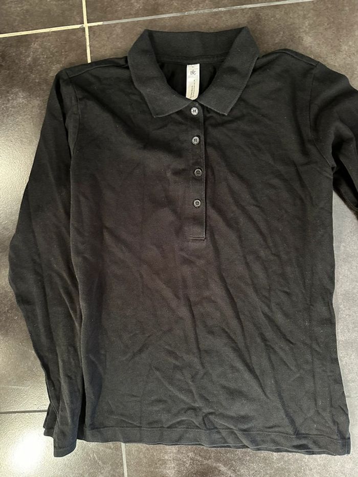 Polo femme noir XL - photo numéro 3