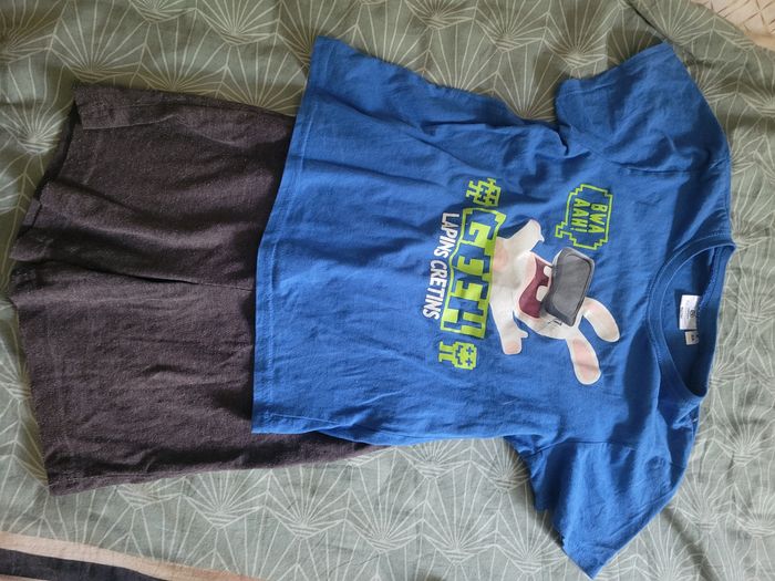 Pyjama short lapin crétin 8 ans