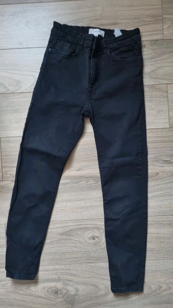 Jean pantalon Mango noir elasthanne 38 M