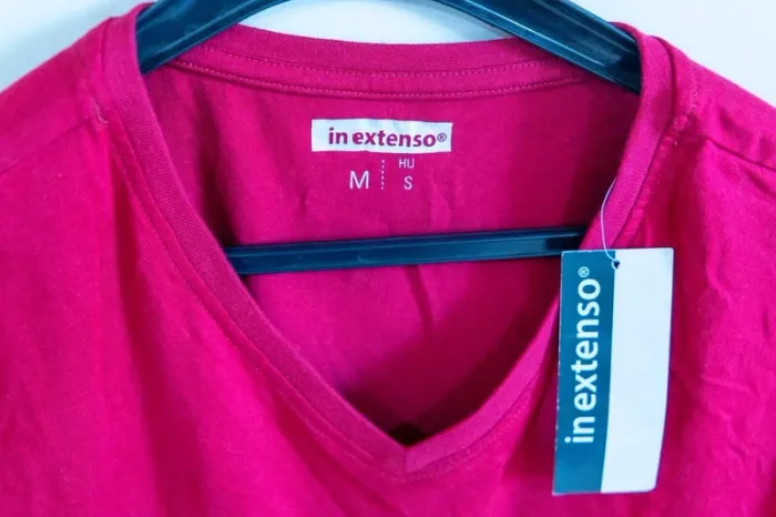 C46 t-shirt bordeaux In extenso M - photo numéro 3