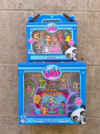 lot 2 coffrets littlest pet shop neufs scellés pets got talent + collector set ferme