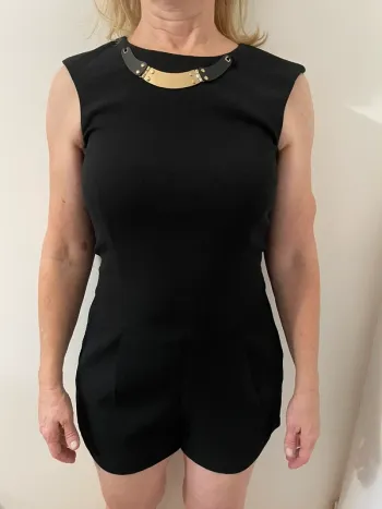 Combi short noir soirée