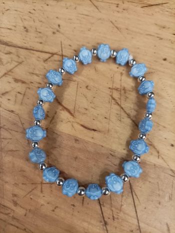 Petit bracelet perles hibou élastique