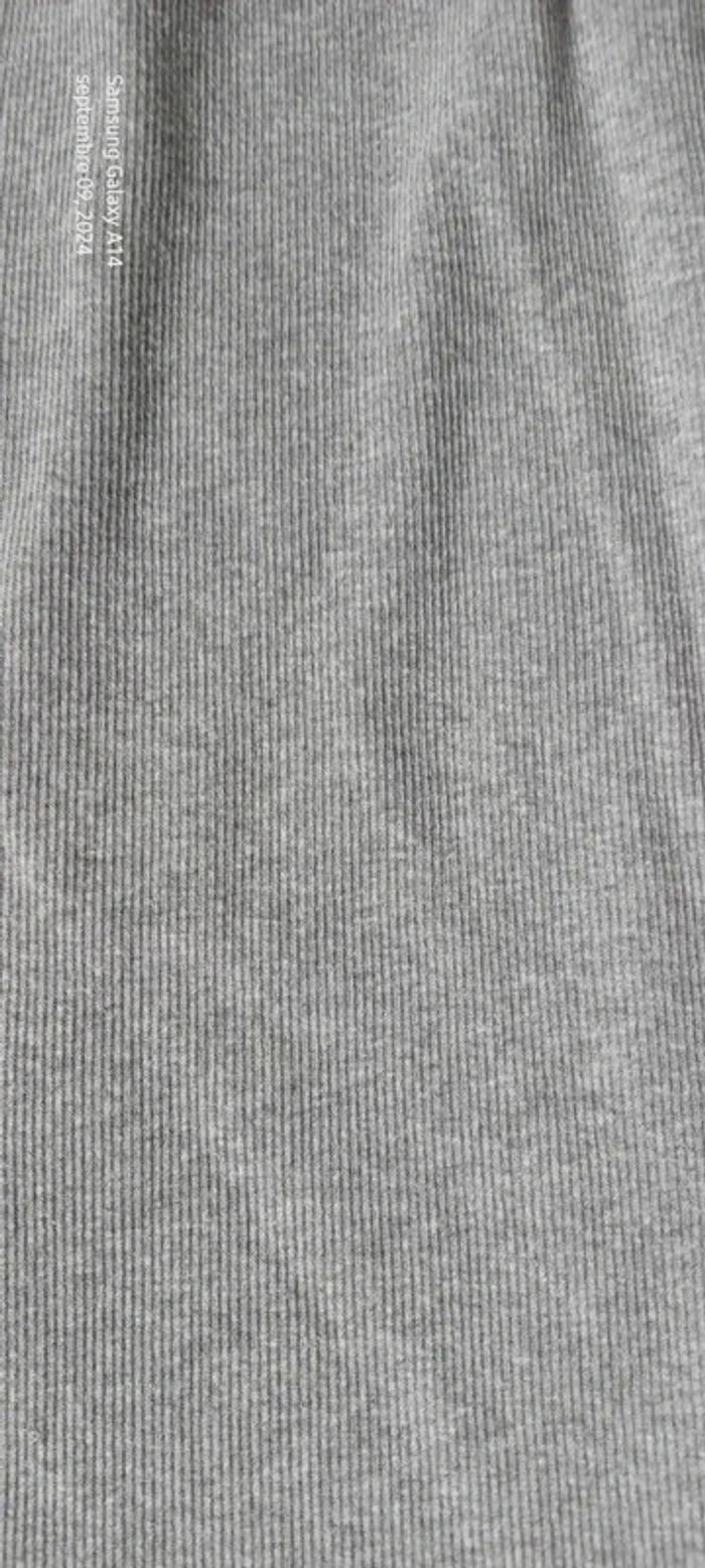 Débardeur de sport maille côtelée domyos gris femme M décathlon - photo numéro 5