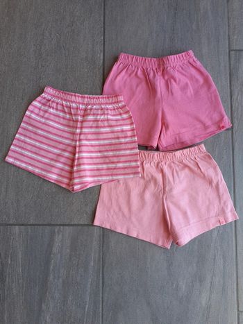 Lot de 3 shorts fille 12 mois - Tex Basic