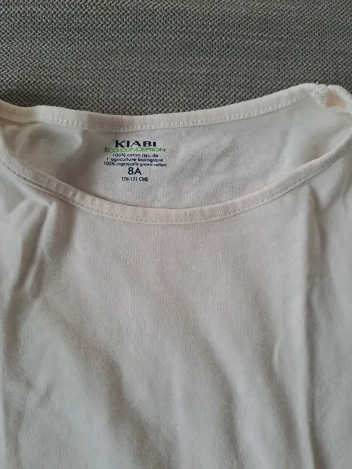 T shirt manches longues écru - photo numéro 2