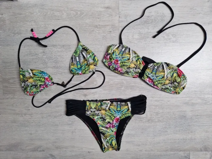 Maillot de bain bikini tropical Banana Moon 2 hauts et un bas 36 - photo numéro 6