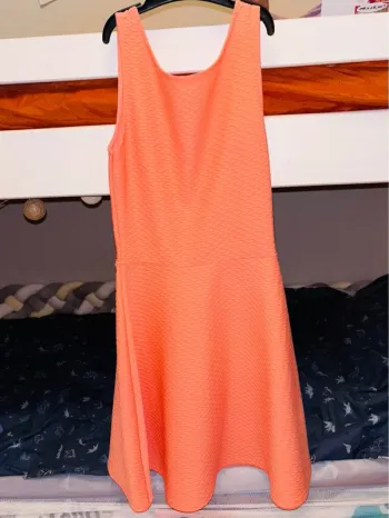 Robe été couleur corail taille 34