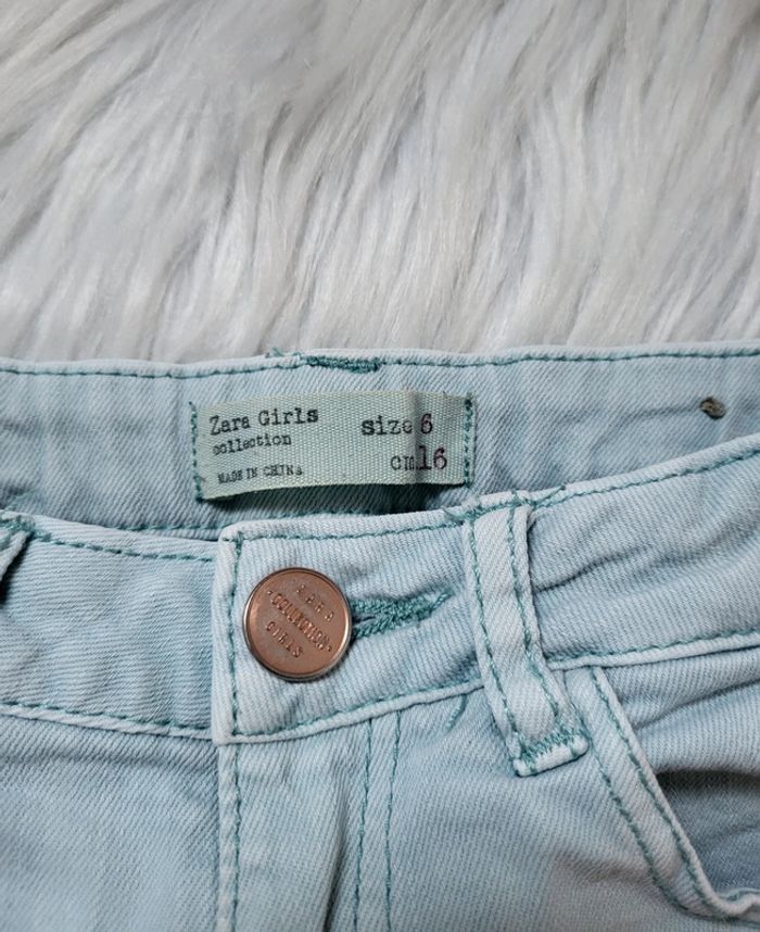Short jeans dentelle zara 6ans - photo numéro 5