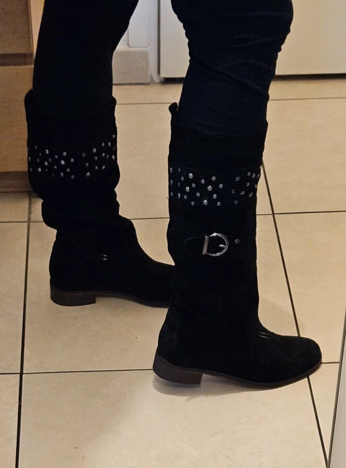 Bottes en daim souple André - photo numéro 9