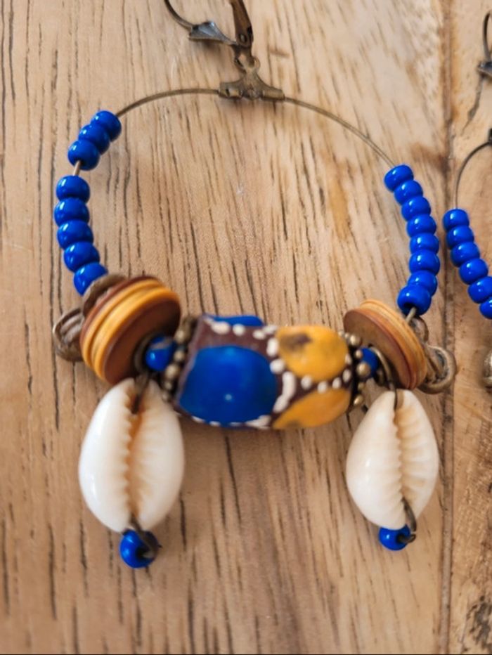Boucles d oreilles africaines - photo numéro 2
