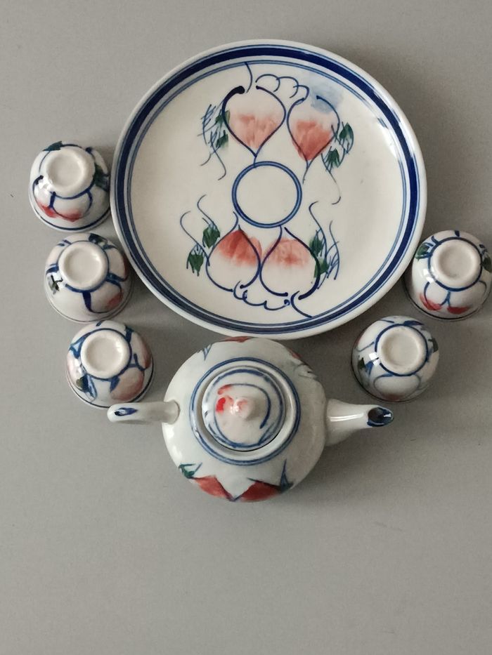 Service à thé miniature porcelaine - photo numéro 8