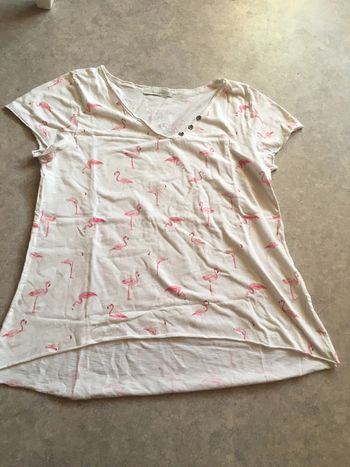 t-shirt flamant rose sud express