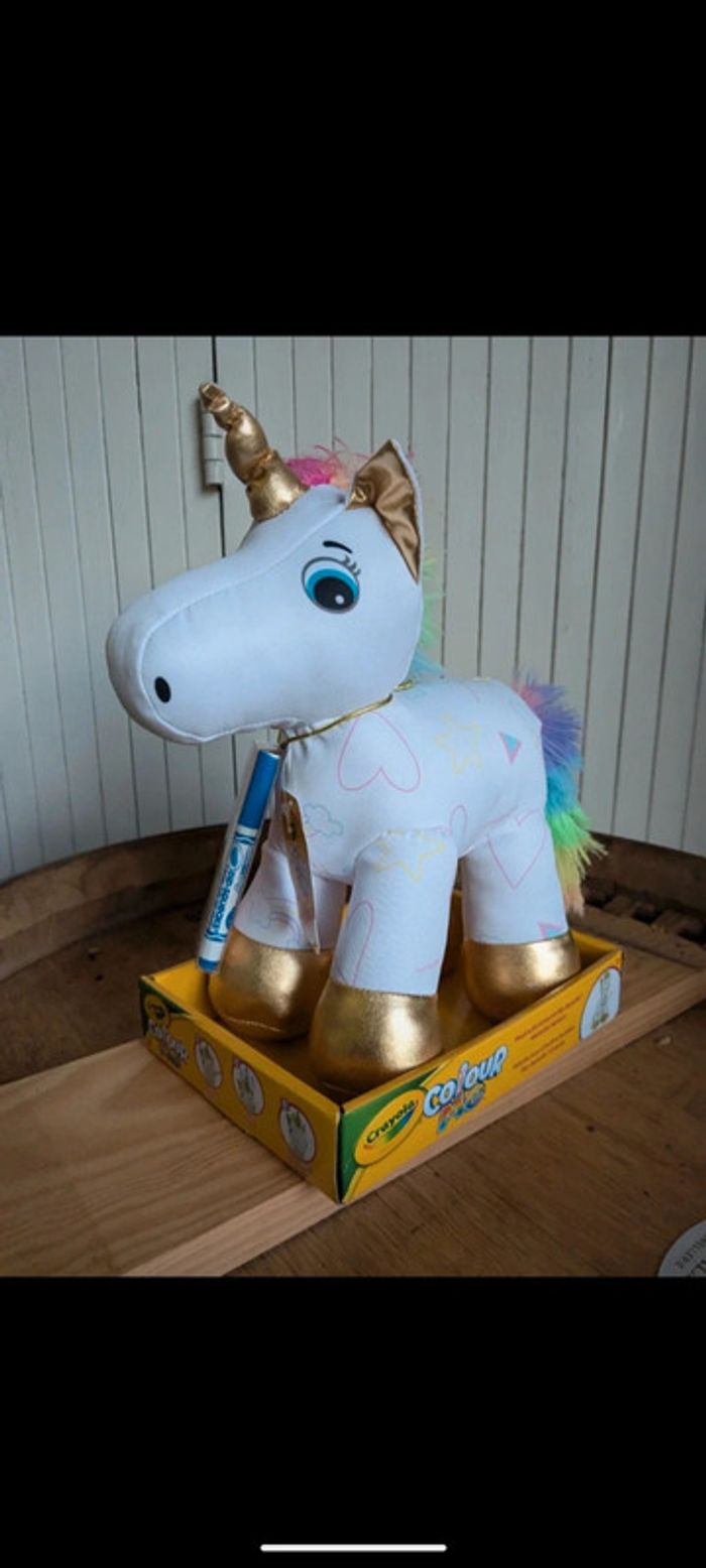 Ma peluche a décorer crayola licorne - photo numéro 3