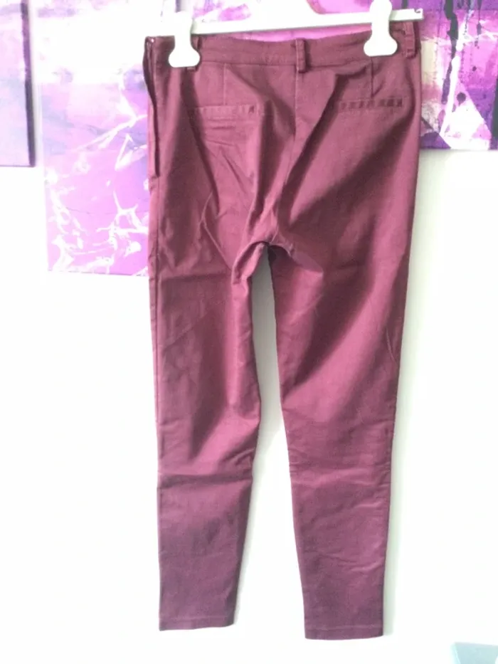 Pantalon prune skinny T38 - photo numéro 7