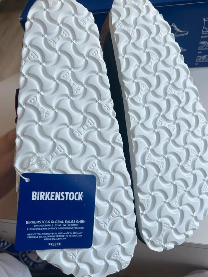 Birkenstock Boston Bs Noir Rouge 38 - photo numéro 4