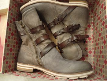 Bottines en cuir grises A.S.98 pointure 44 