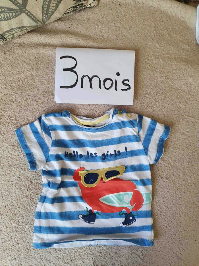 Lot 5 tee shirt bébé 3moi