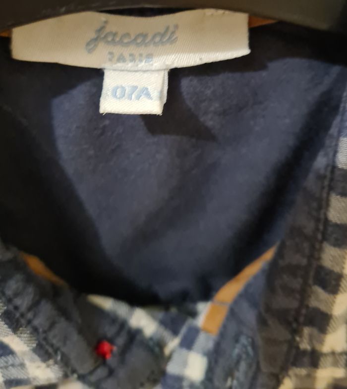 Chemise à carreaux garçon Jacadi 7 ans - photo numéro 2