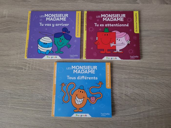 Lot de 3 livres Monsieur Madame neufs