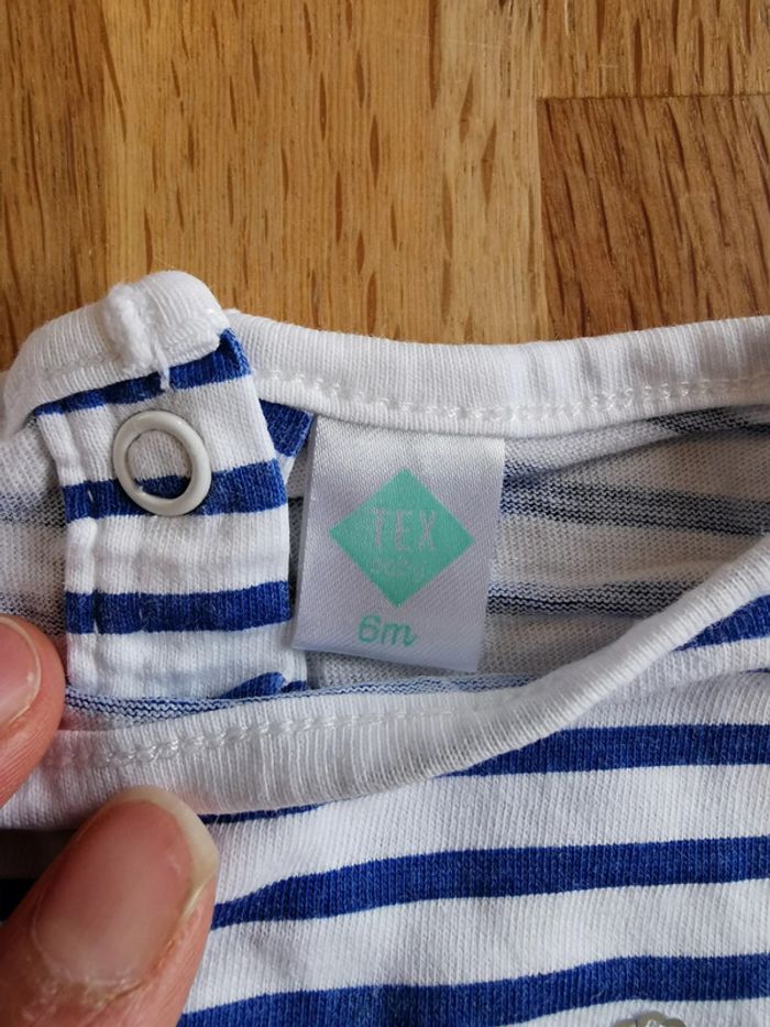 Lot 2 t shirt TEX 6 mois - photo numéro 8