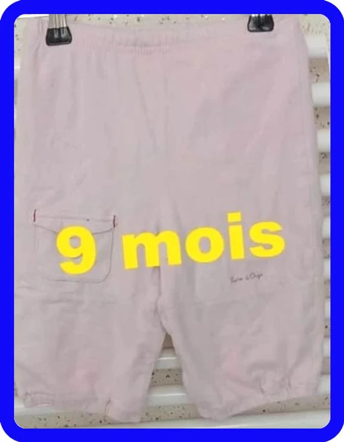 Pantalon  rose  Sucre  D'Orge  Taille  9  mois