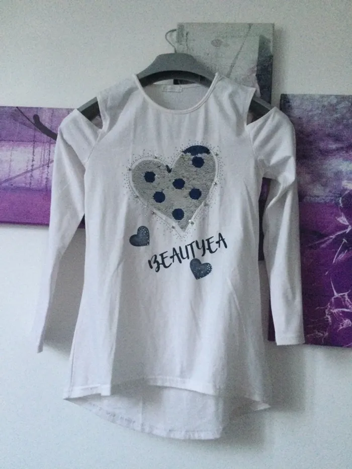 T shirt épaules découvertes 14 ans