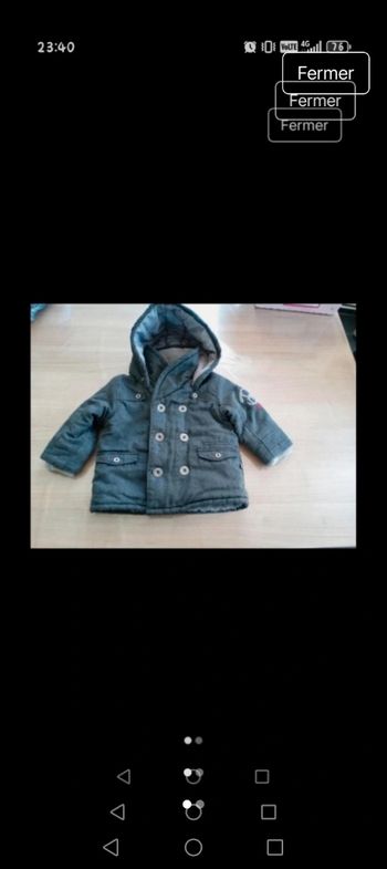 Veste hiver taille 18 mois